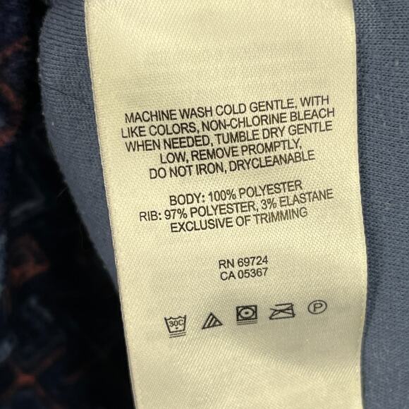 Columbia Fleece Womens Small Blue Half Zip Mock Neck Camping Hiking Outdoor - Picture 5 of 8